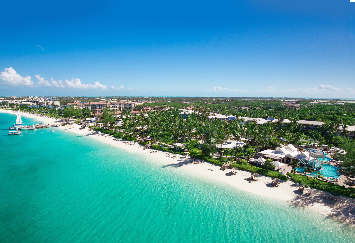Tropical coast with white sand beach