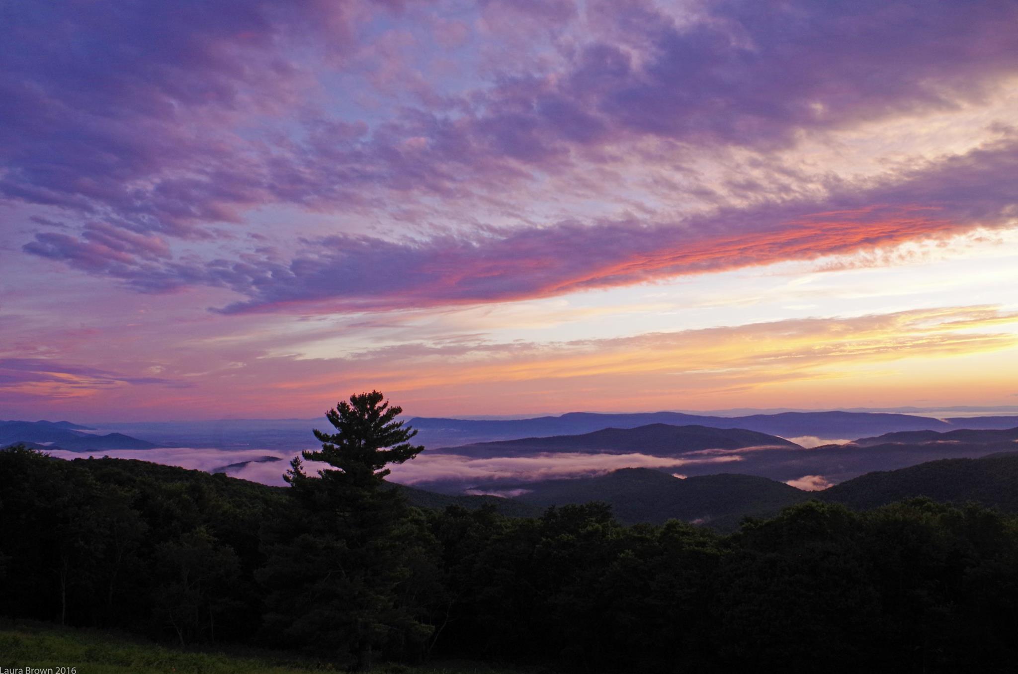 Sunset on Skyline Drive