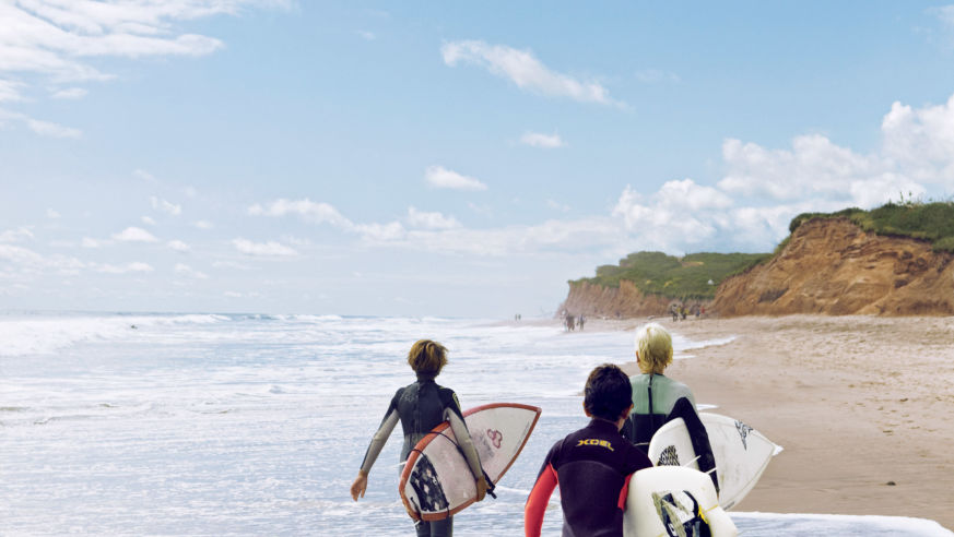 surfers at Ditch Plains