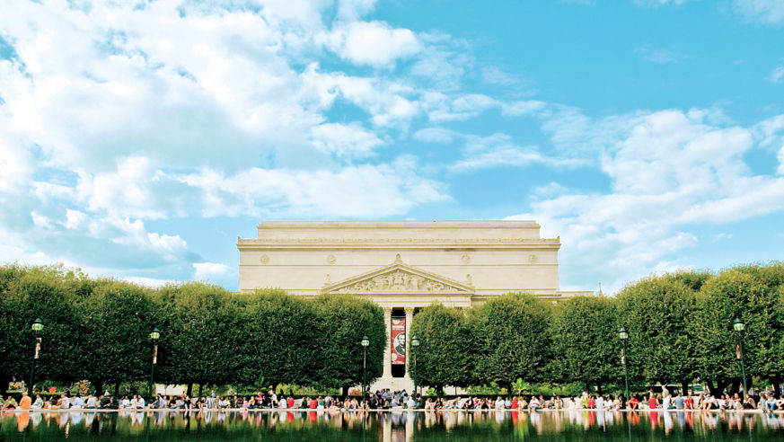 The National Gallery of Art's Sculpture Garden fountain