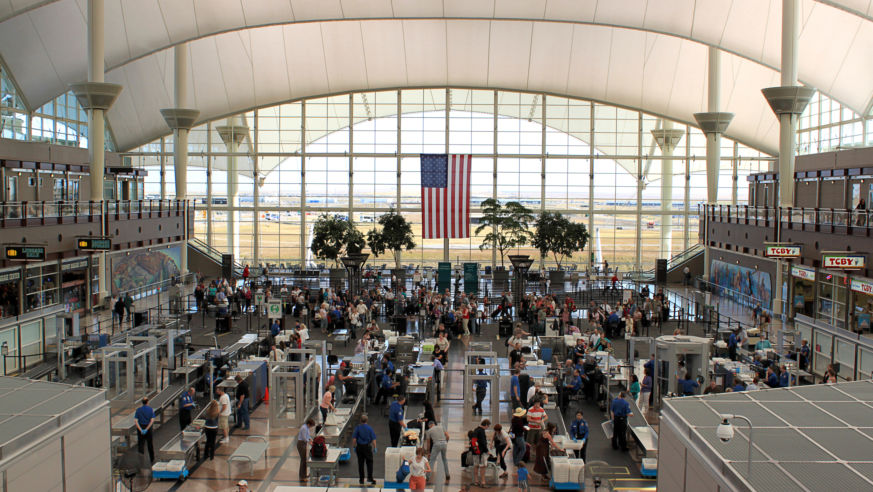 Airport Security USA Flag