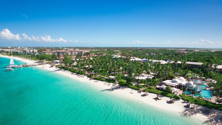 Tropical coast with white sand beach