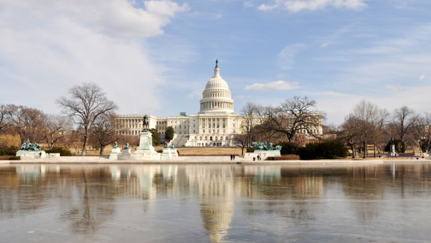 Capitol building and reflection pool