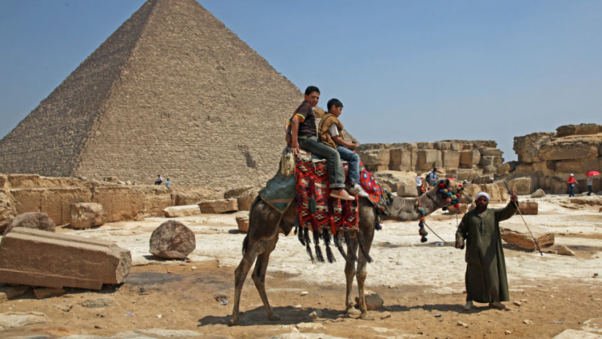Camel ride at Pyramids of Egypt