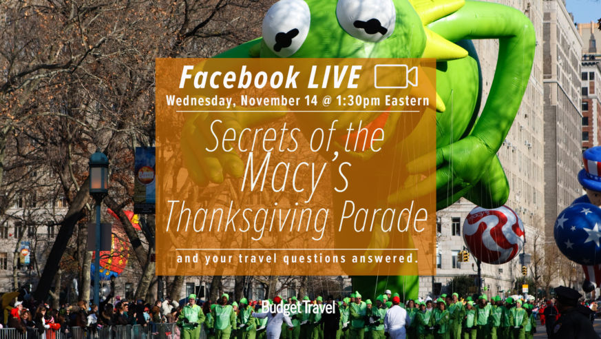 facebook live promo Macy's thanksgiving parade