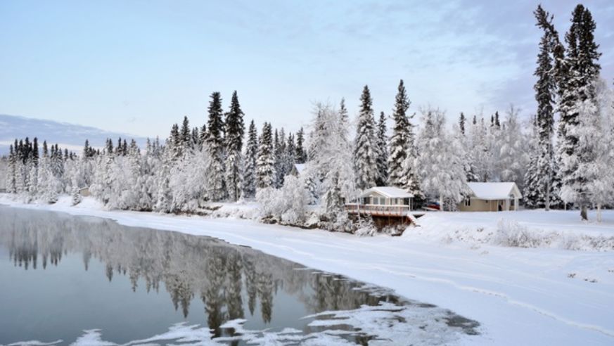 Fairbanks Alaska in winter