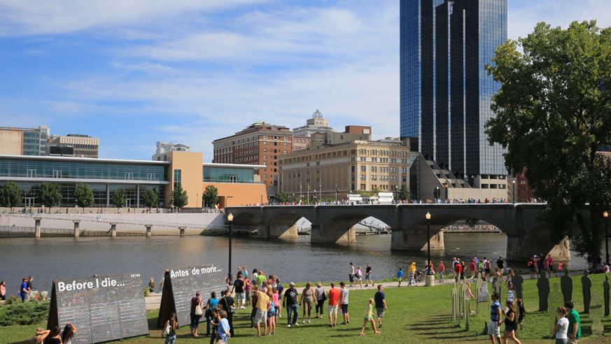 Grand Rapids, Michigan. Downtown, ArtPrize 2014