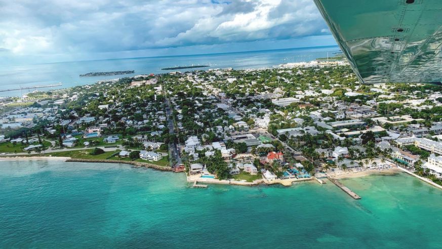 Birds eye view of Key West