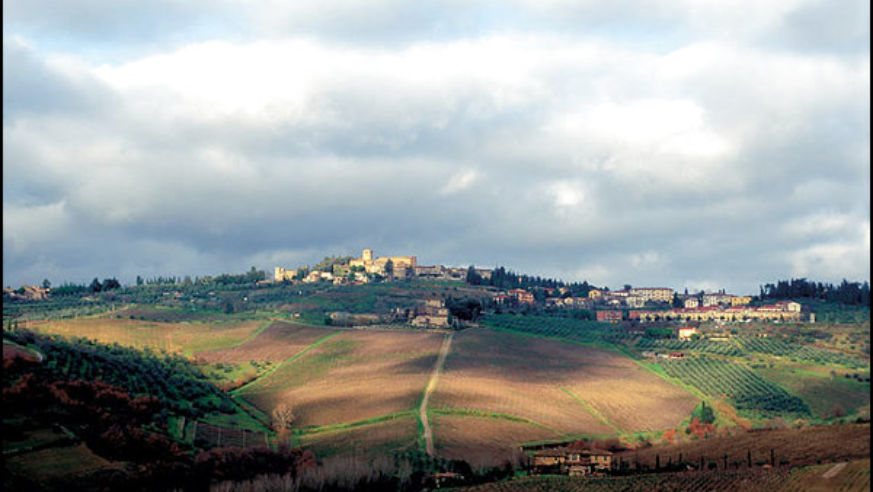 The small towns and hills of the Chianti region