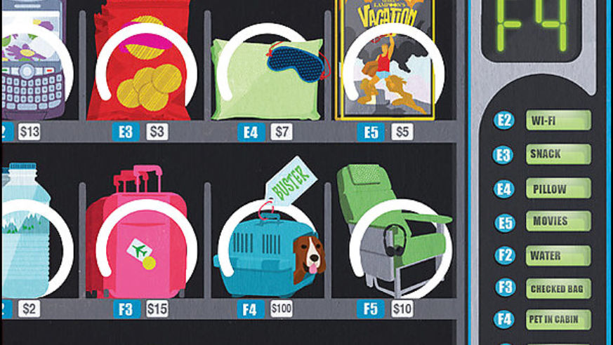 Airlines are staying aloft by adding dollar signs to every service