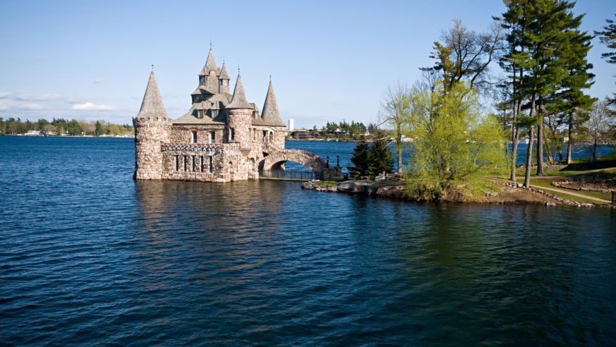 Power house at Boldt Castle Heart Island in thousand islands