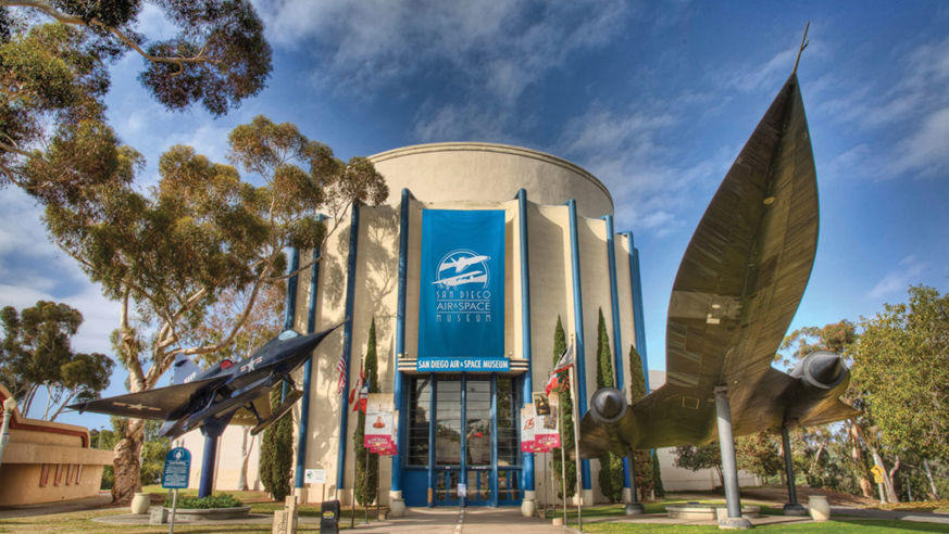 Entrance to San Diego Air and Space Museum