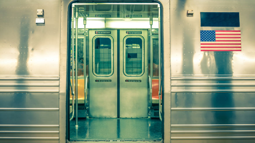 Open door of NYC Subway