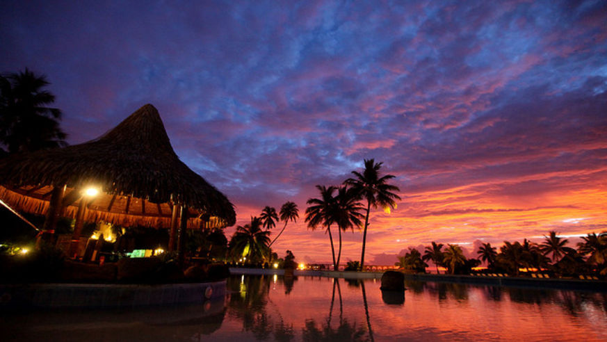 Tahiti sunset