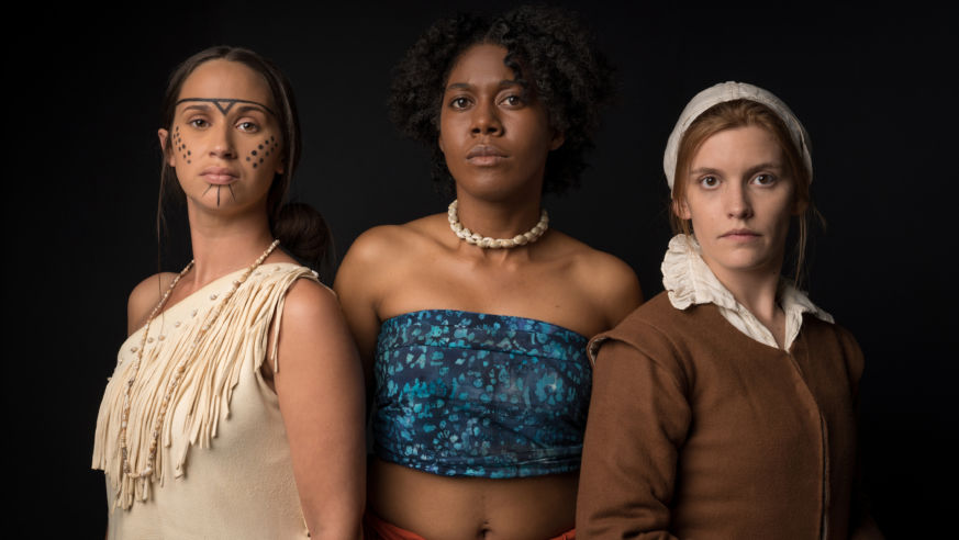 Three women portrait