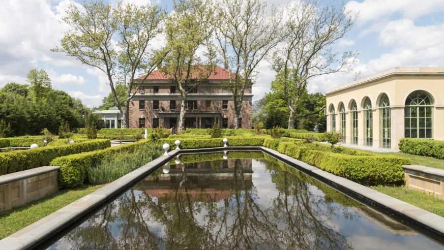 Gardens with building