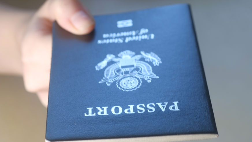 passport in hand