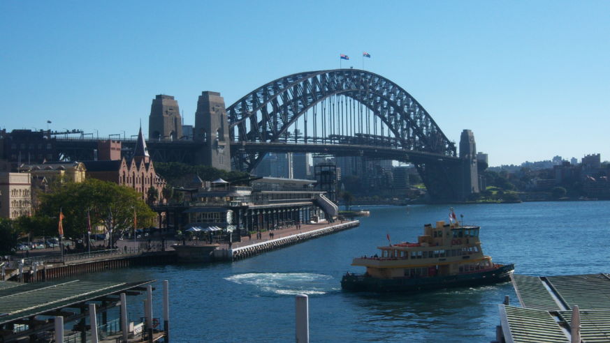 A beautiful view of the Sydney Harbour Bridge
