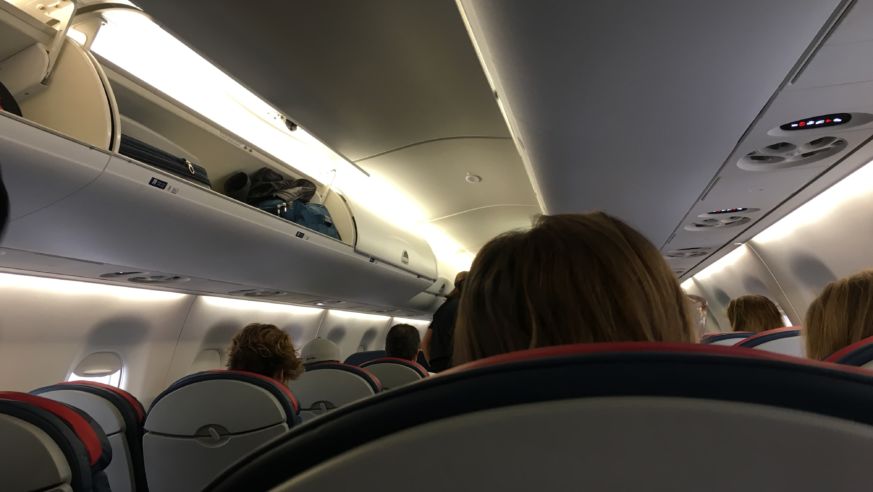 Airplane Interior, Cramped