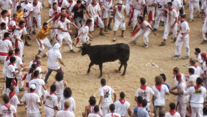 Angry - running of the bulls
