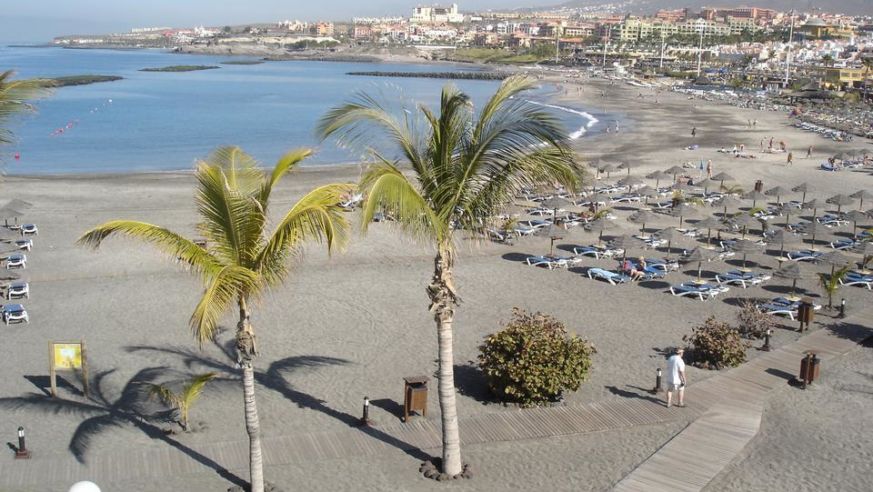 Beach at Costa Adeje in Tenerife, Canary Islands