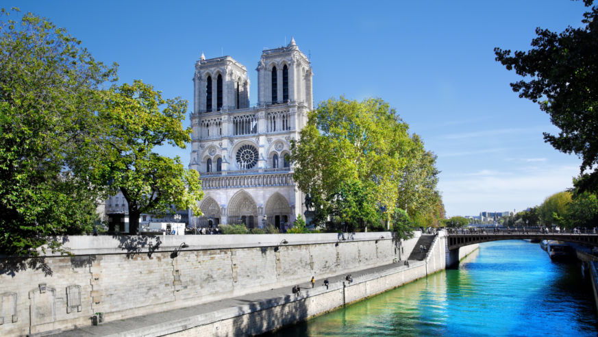 Notre Dame Cathedral in Paris, France