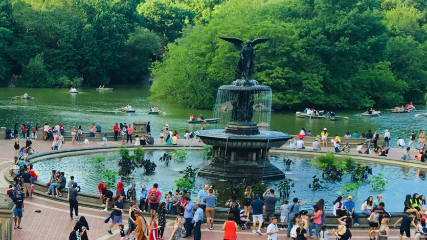 Bethesda Fountain "Angel of the Waters" in New York City's Central Park
