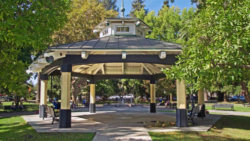 Cities Towns Healdsburg Plaza Sonoma County 038