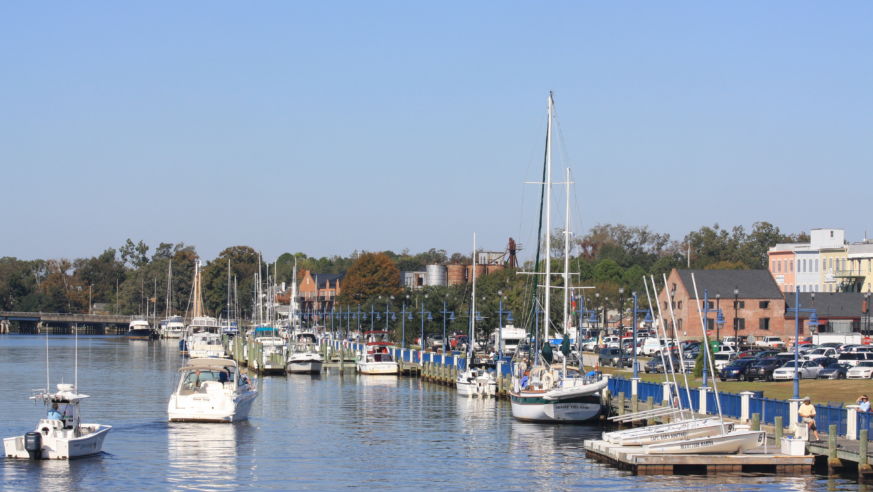 Washington North Carolina's Historic Harbor District and docks