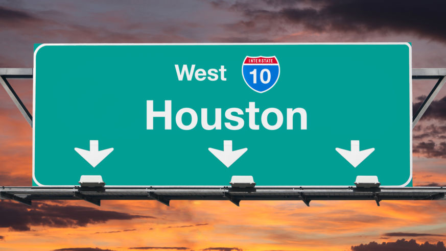 Houston highway sign