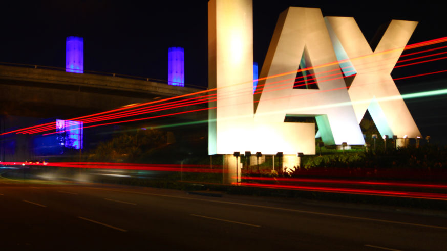 Los Angeles airport sign