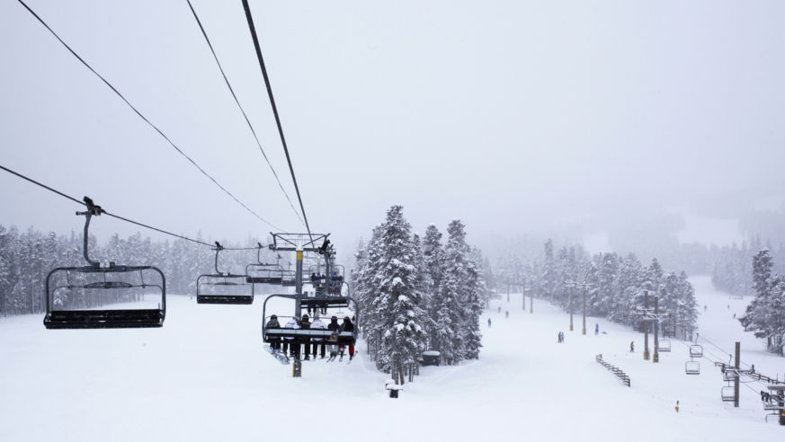 A white-out in Colorado is a great thing for skiers that love tooling through feet of fresh powder