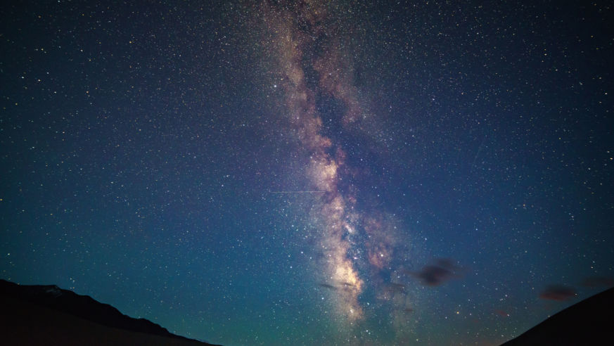 View of the night sky in Great Sand Dunes National Park