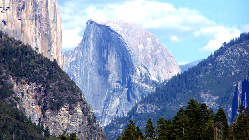 Half dome in Yosemite National Park