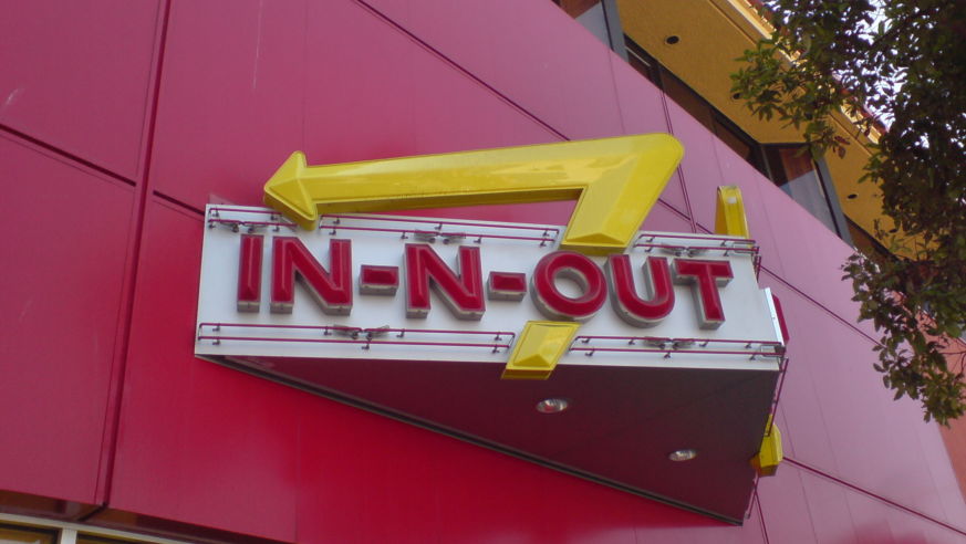 In-N-Out Burger Sign
