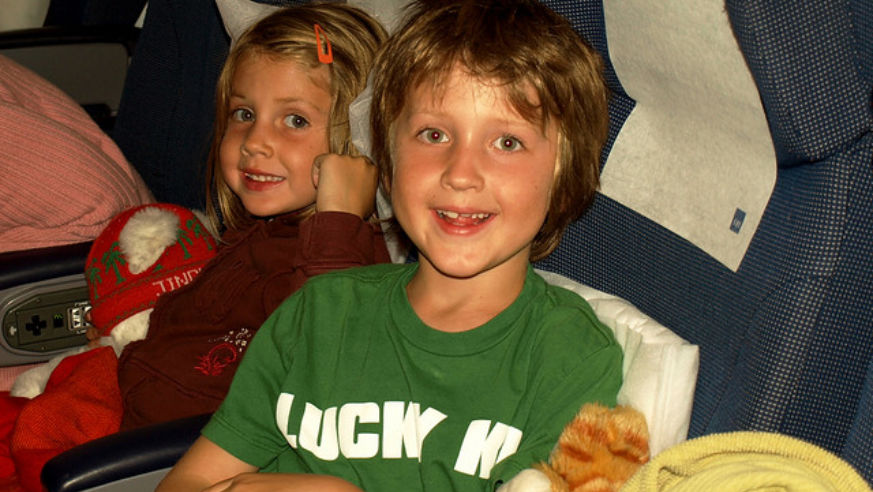 Kids on a plane