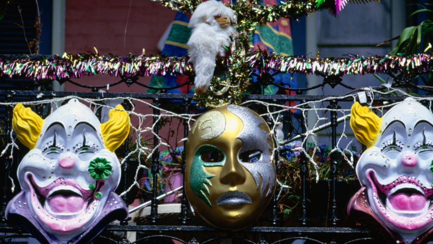 Mardi Gras Masks in New Orleans