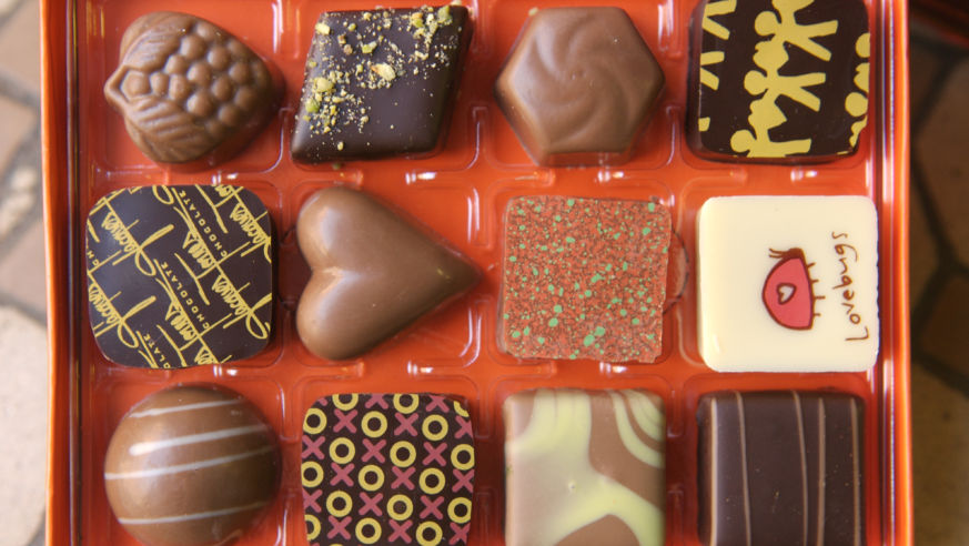 Selection of Jacques Torres Chocolates, Brooklyn.