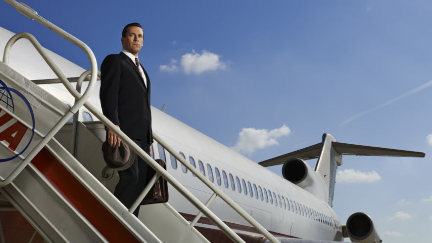 Mad Men Don Draper with Airplane