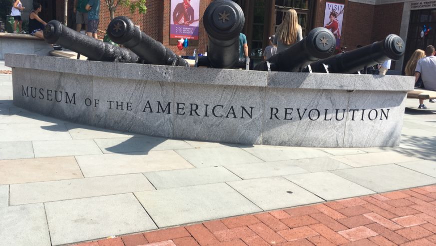 Exterior of the Museum of the American Revolution, in Philadelphia