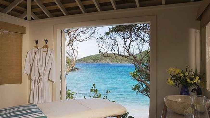 Beachside massage in St. John