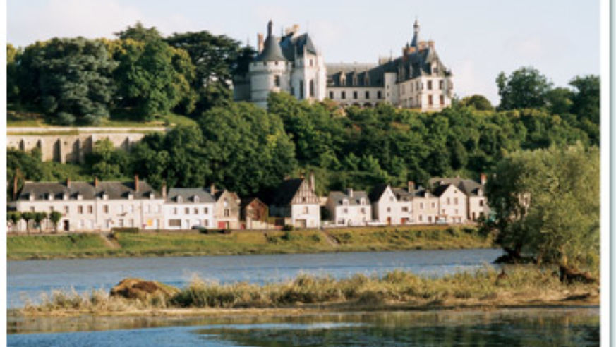 A 15th-century castle rising over the Loire River in Chaumont-sur-Loire
