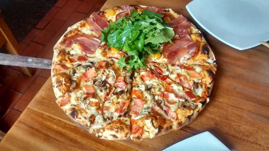 Pizza in Cusco Peru