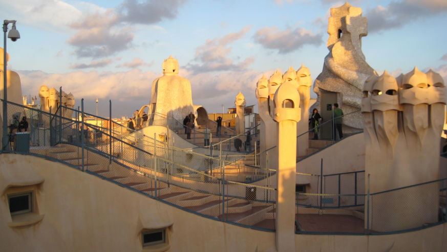 Gaudi's art in Barcelona, Spain