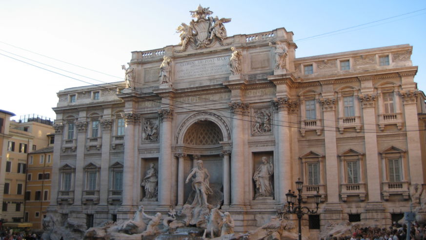 Trevi Fountain in Rome Italy