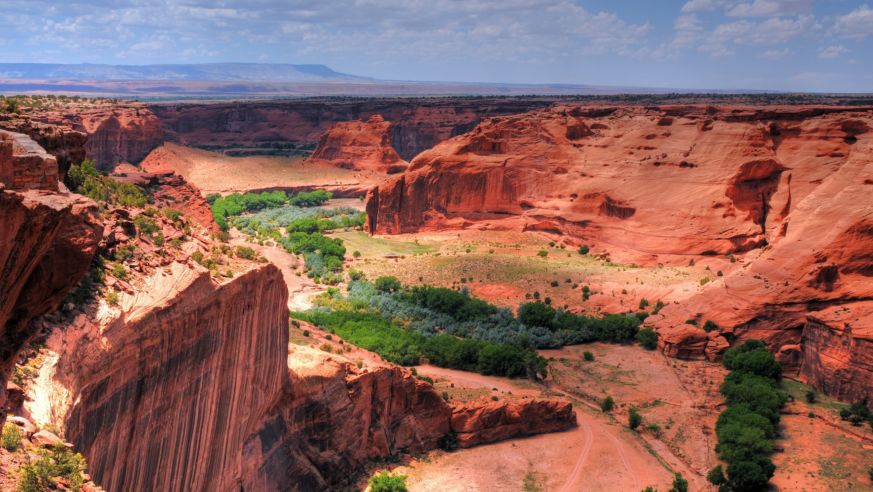 entrance, beginning, canyon, de chelly