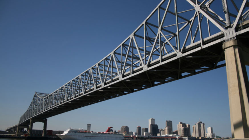 crescent, city, connection, bridge, new, orleans, skyline