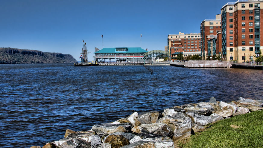 scenic, view, yonkers, new york, hudson, waterfront
