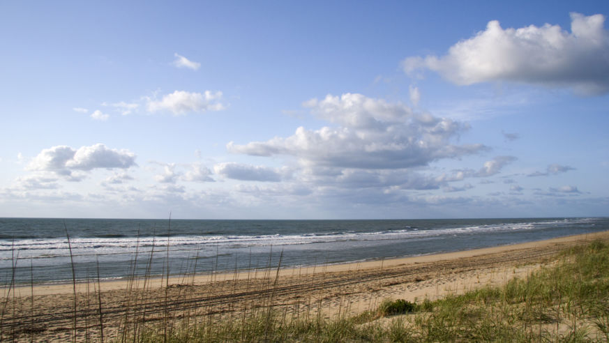 ocracoke, beach, outer, banks, north, carolina