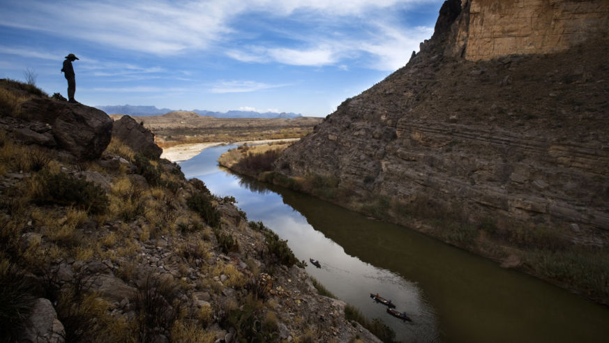 santa, elena, canyon, rio, grande, big, bend, national, park, texas, river, mexico